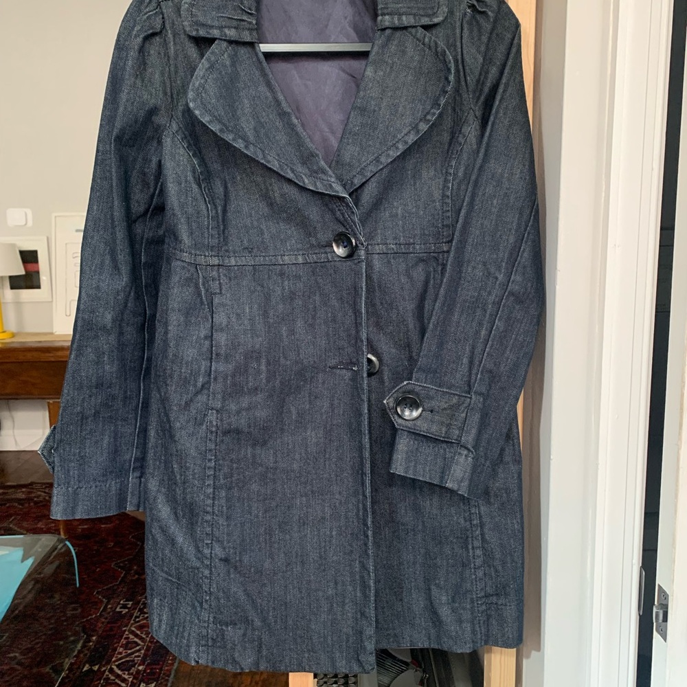 Women's DKNY Long Denim Jacket